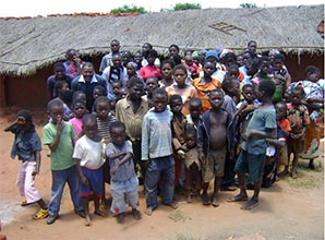 group of African children