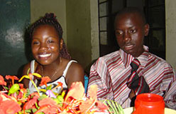 African boy and girl